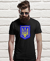Качественная мужская футболка с гербом Mishe 110000100 XL, Повседневный