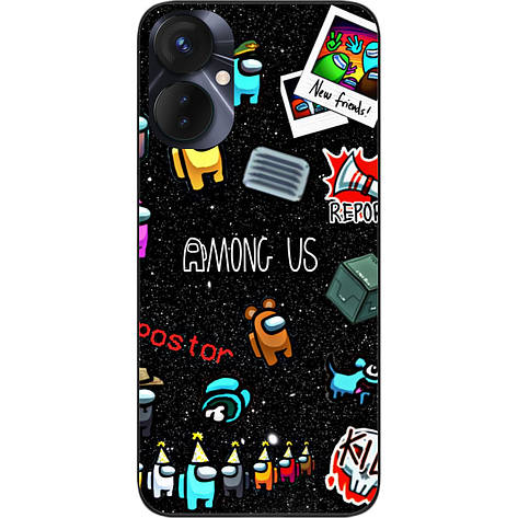 Силіконовий чохол Case для Tecno Spark 9 Pro (KH7n) з картинкою Among Us Знайди мене, фото 1