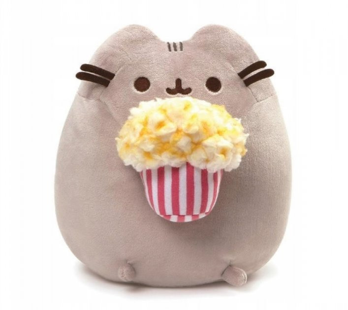 М'яка іграшка Pusheen Кіт з попкорном у лапках