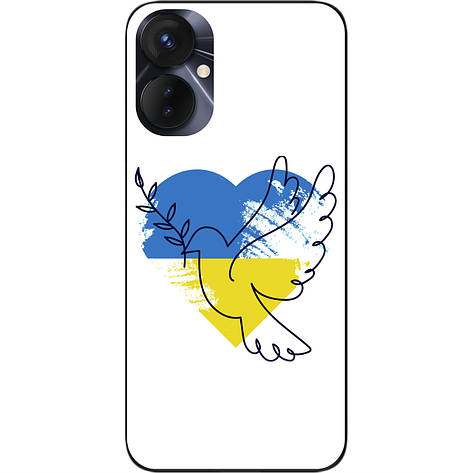 Силіконовий чохол Case для Tecno Spark 9 Pro (KH7n) з картинкою Блакитний світу, фото 1