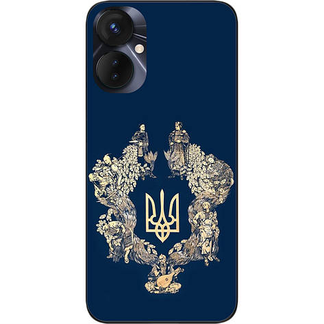 Силіконовий чохол Case для Tecno Spark 9 Pro (KH7n) з картинкою Сильна Україна, фото 1