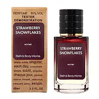 Тестер Bath & Body Works Strawberry Snowflakes 60мл (Бейс Боди Воркс Стравберри)