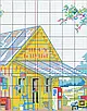 Набір для вишивання за нанесеною на канву схемою "Roadside Gas Station".AIDA 14CT printed , 44*28 см, фото 5