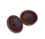 Жаровня духова керамічна 2,5 літра - червона глина, екологічний посуд, фото 3