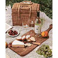 Картина по номерам Strateg ПРЕМИУМ Пикник с вином, с лаком, размер 40х50 см VA-3667