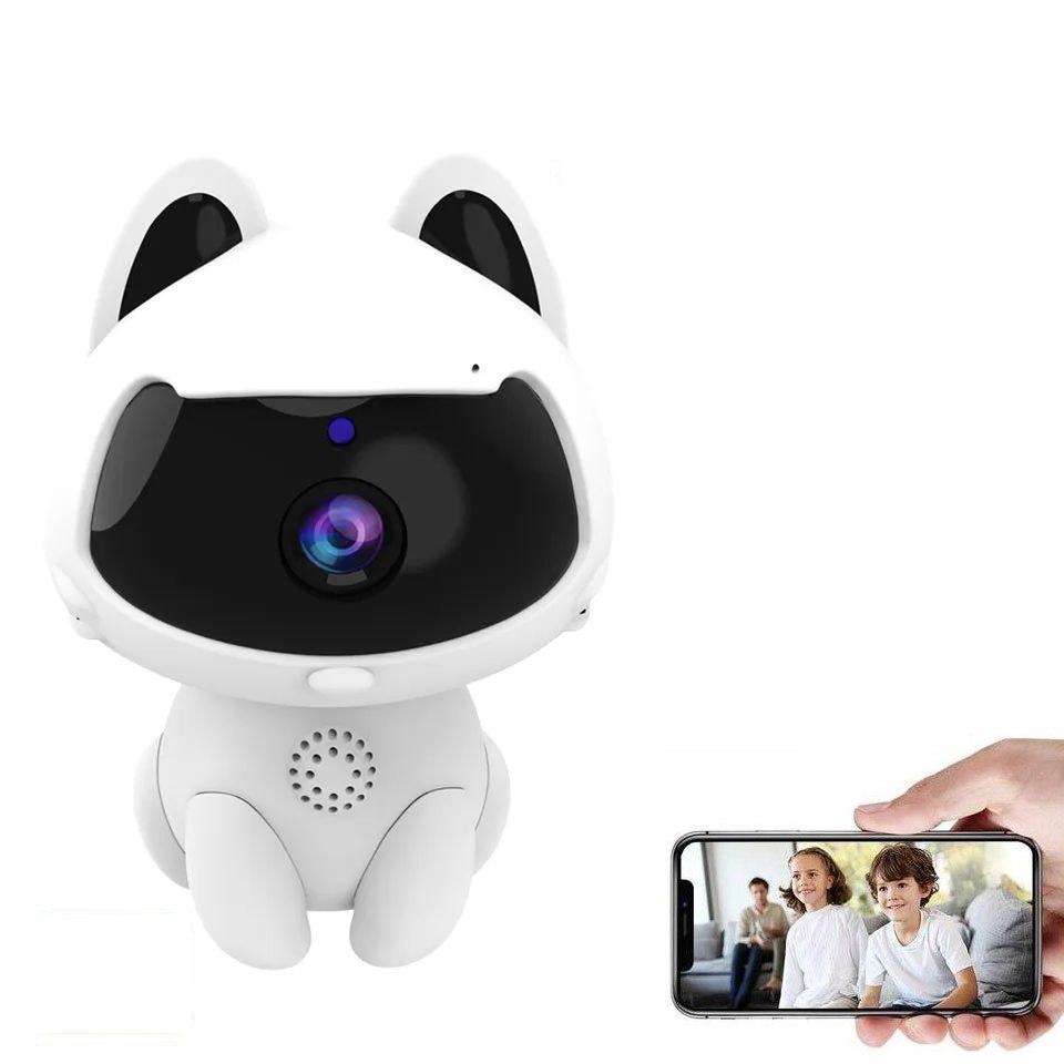 Міні WiFi IP-камера Escam Cat K9 1080P у дитячу кімнату. AP hotspot. V380 Pro, фото 1