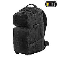 M-TAC рюкзак тактический ASSAULT PACK LASER CUT BLACK со съемным поясом распределения нагрузки для ВСУ