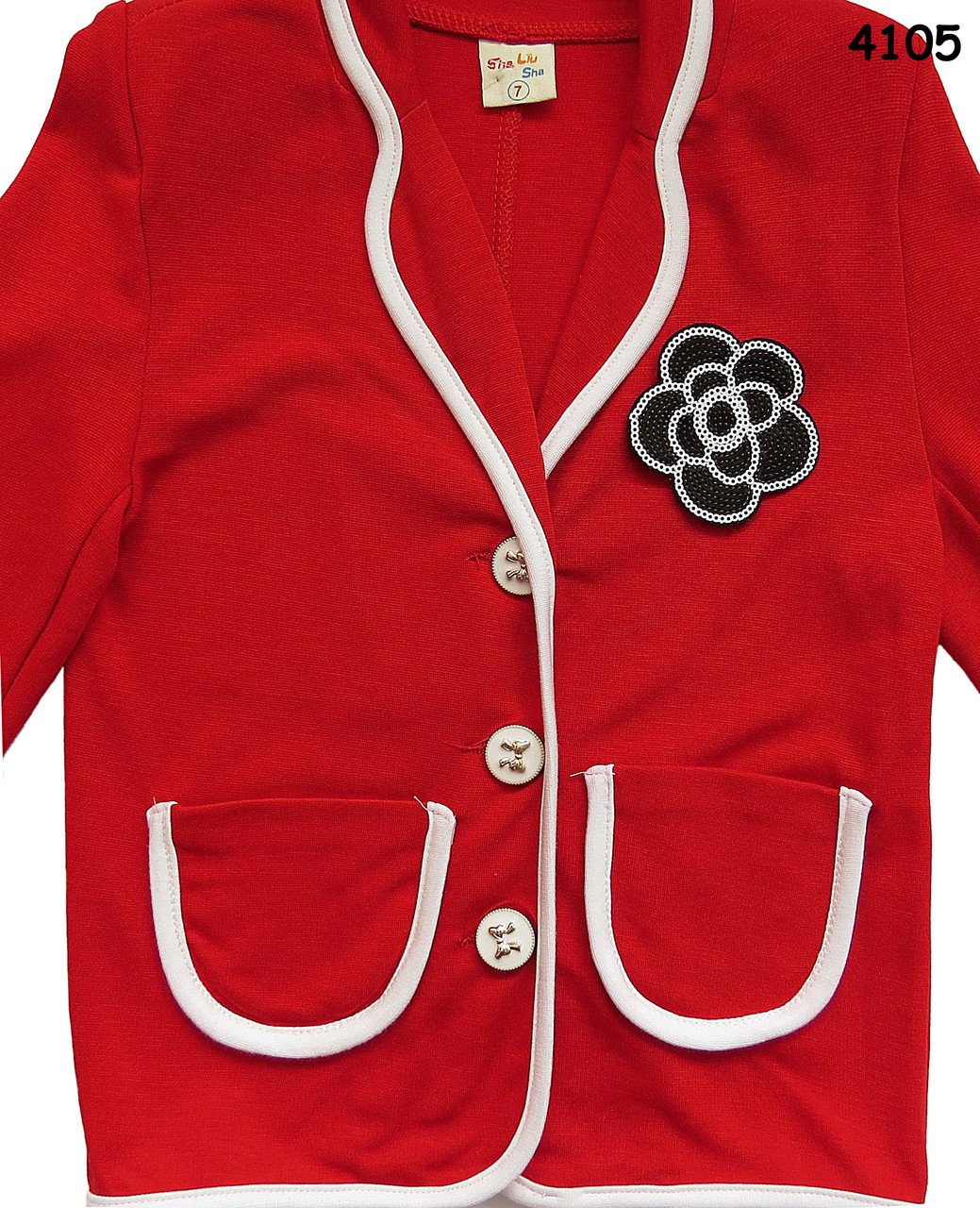 Пиджак для девочки с брошью. 4 года - фото 4 - id-p19001589