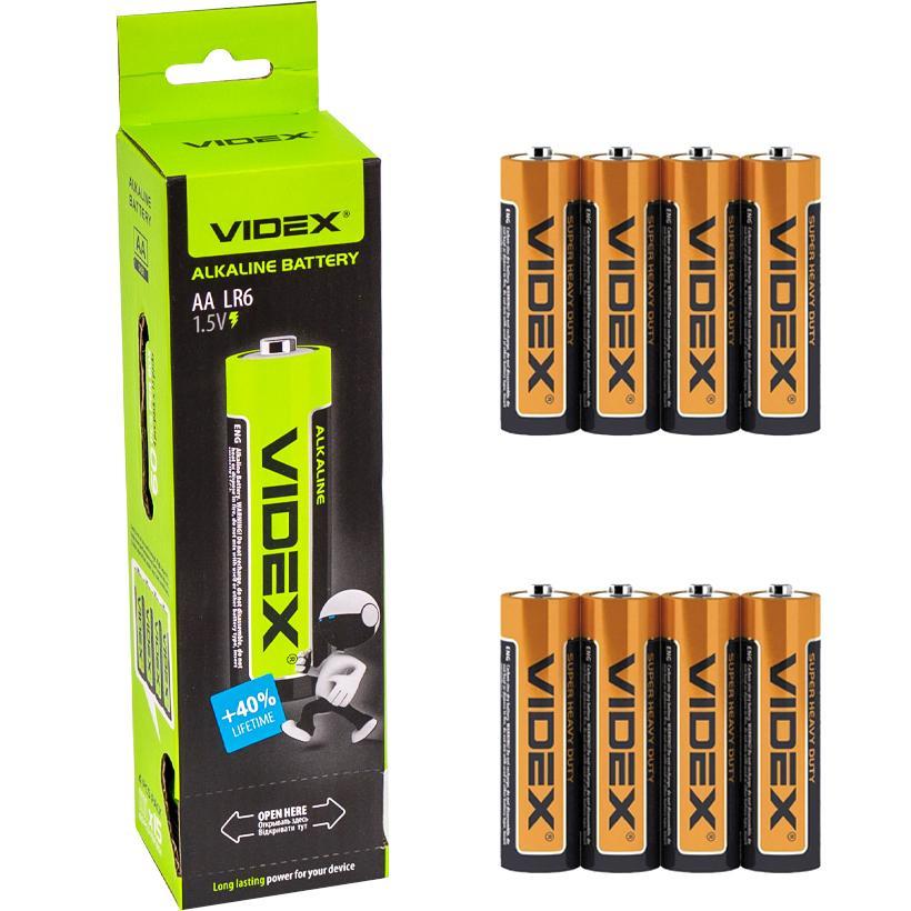 Пальчикова батарея Videx LR6/AA 2pcs SHRINK CARD в упаковці 12 шт