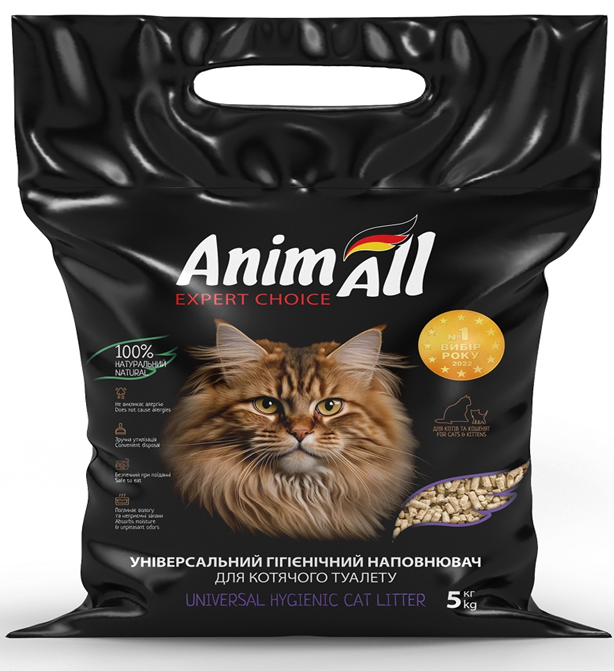 AnimAll Наполнитель гигиенический универсальный из отрубей для туалетов ...