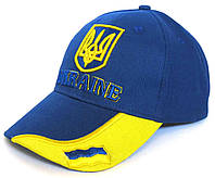 Бейсболка патріотична Герб Прапор Ukraine синя