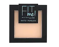 Пудра для обличчя Maybelline New York Fit Me Matte + Poreless 104 Soft Ivory (ніжні айворі)