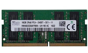 Модуль пам'яті SoDIMM DDR4 16GB PC4-19200 2400 MHz SK Hynix (HMA82GS6AFR8N-UH) OEM