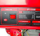 Бензиновий однофазний генератор 3,0/3.3кВт EDON PT-3300 мідна обмотка ручний стартер, фото 6