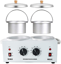 Баночний воскоплав подвійний Double Wax Warmer, для розігріву воску