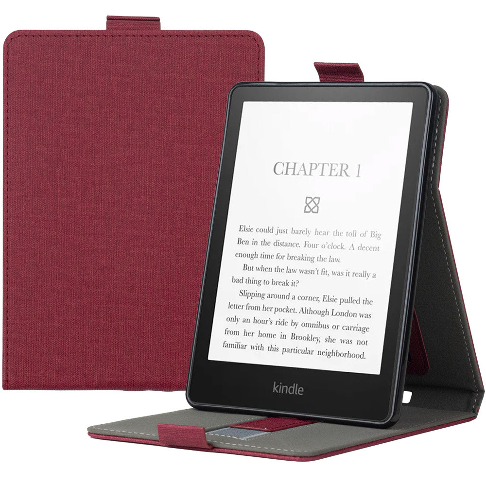 Чохол Galeo TPU Stand для Amazon Kindle Paperwhite 11th Gen (2021) 6.8" Wine Red