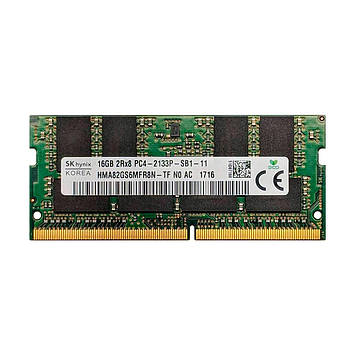 Модуль пам'яті SoDIMM DDR4 16GB PC4-17000 2133 MHz SK Hynix (HMA82GS6MFR8N-TF) OEM