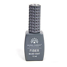 База файбер для нігтів з нейлоновими волокнами Global Fashion Fiber Base Coat 12мл