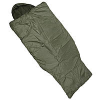 Спальный мешок с капюшоном 2.10х90 флис олива зимний TOS