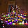 Гірлянда світлодіодна Кульки на ялинку 100 LED 10мм 6м чорний провід, фото 5