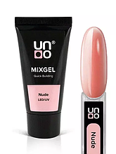 Uno Mixgel Nude — Полігель камуфлювальний бежевий, 30 г