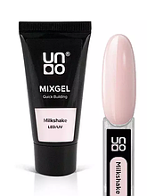 Uno Mixgel Milkshake — Полігель камуфлювальний ніжно-рожевий, 30 г