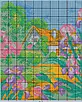 Набір для вишивання за нанесеною на канву схемою "Tulip home". AIDA 14CT printed 37*29 см, фото 5