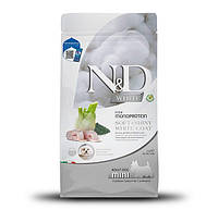 Farmina N&D White Adult Mini Беззерновой сухой корм для собак мелких пород с белой шерстью (2 кг)