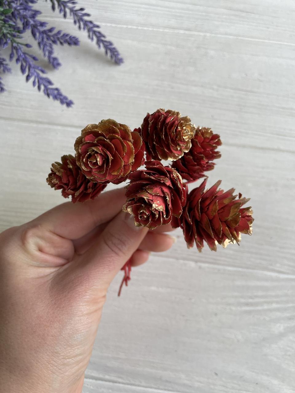 Букет " Шишки " червоні 60 шт