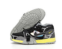 Зимние Мужские Кроссовки Nike Air Trainer 1 SP Black Grey (Мех) 42-43-44-45