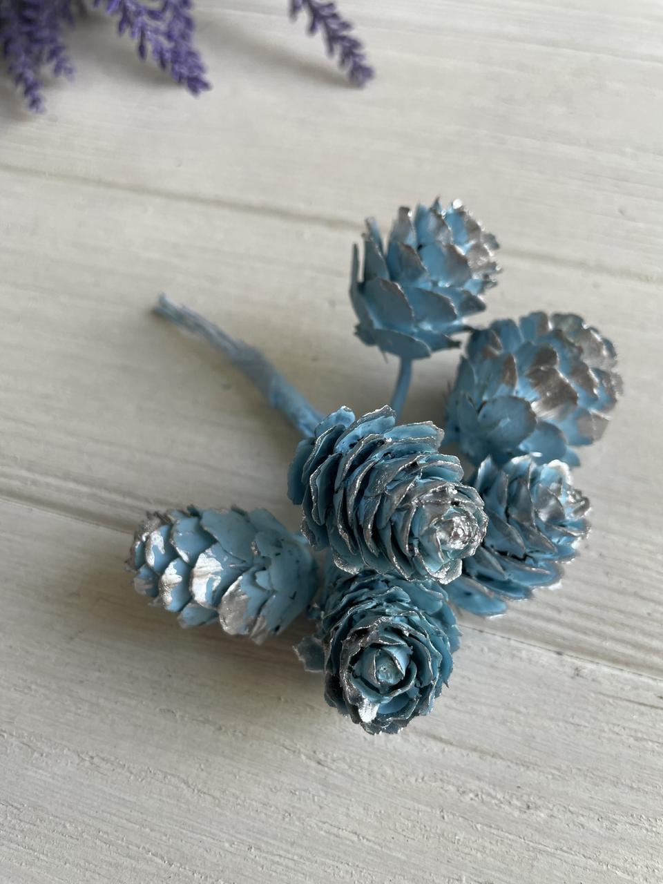 Букет " Шишки " голубі 60 шт, фото 1