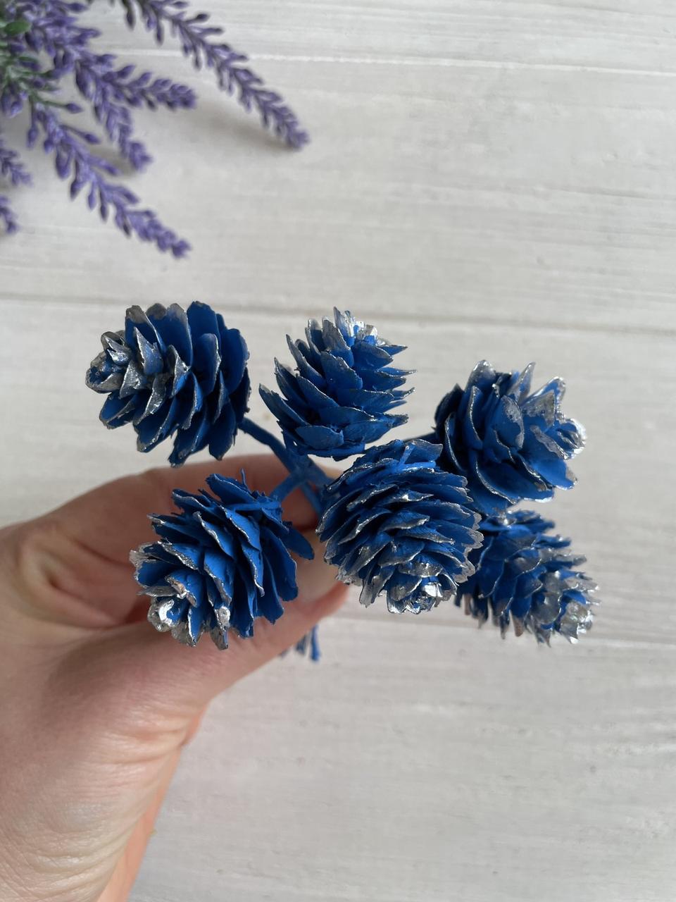 Букет " Шишки " сині 60 шт, фото 1