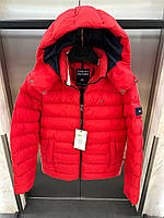 Мужская зимняя куртка Tommy Hilfiger D11476 красная М