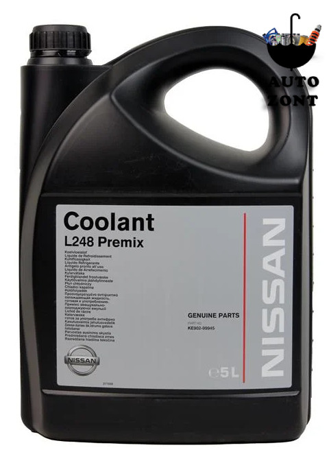 Антифриз Nissan Coolant L248 Premix (зеленый) 5л KE90299945 - фото 1 - id-p1988539148