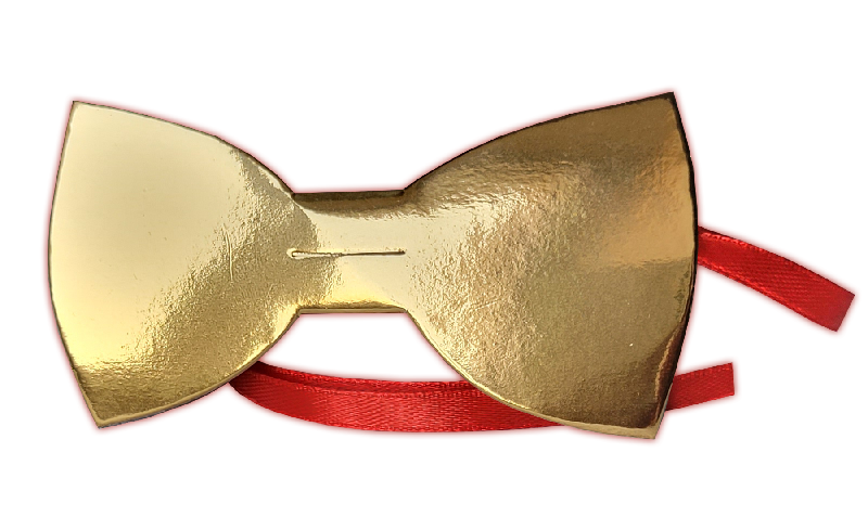 Краватки-метелики картонні KOZA-Style "Золото" 6шт/уп