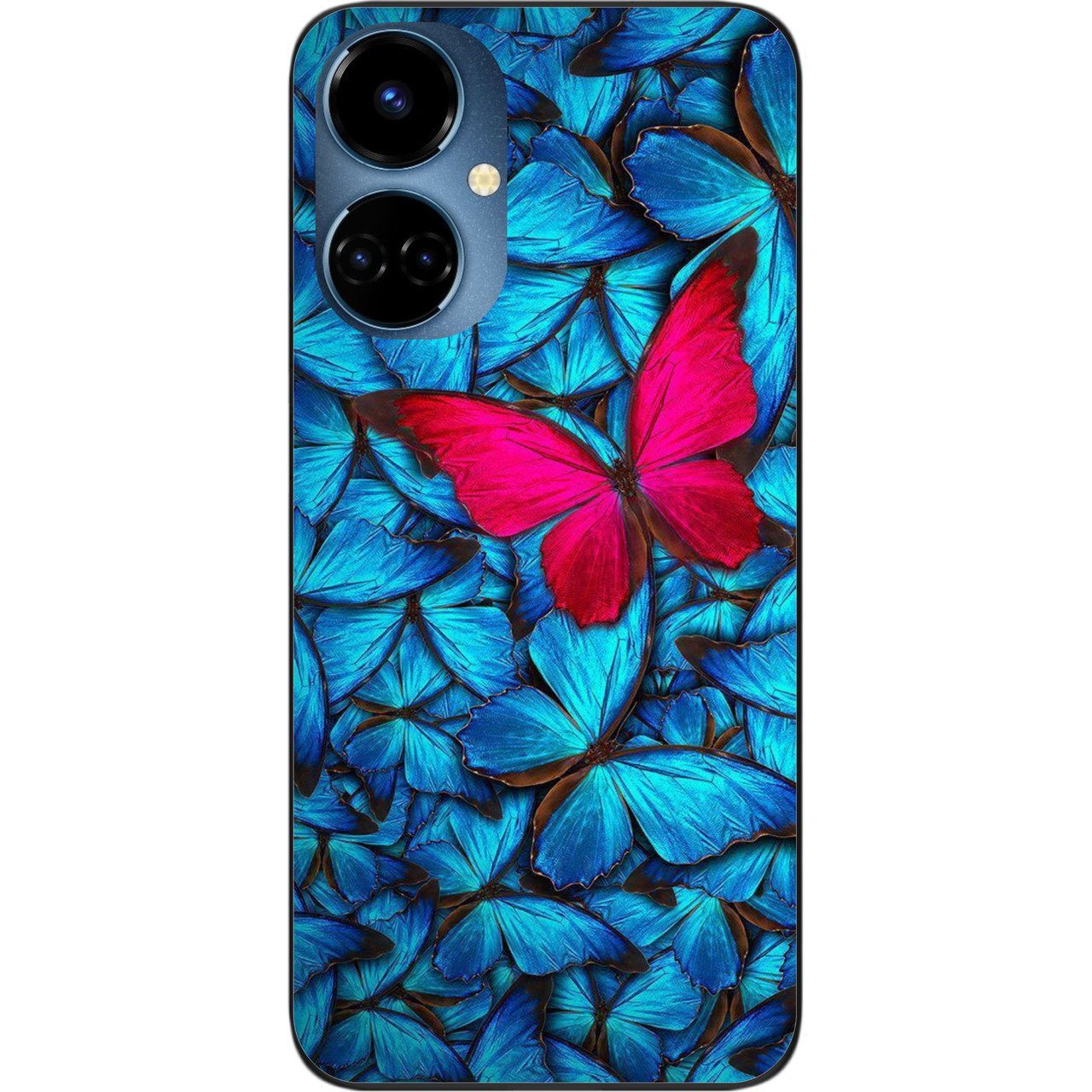 Силіконовий чохол Case для Tecno Camon 19 (CI6n) / 19 Pro (CI8n) з картинкою Метелики