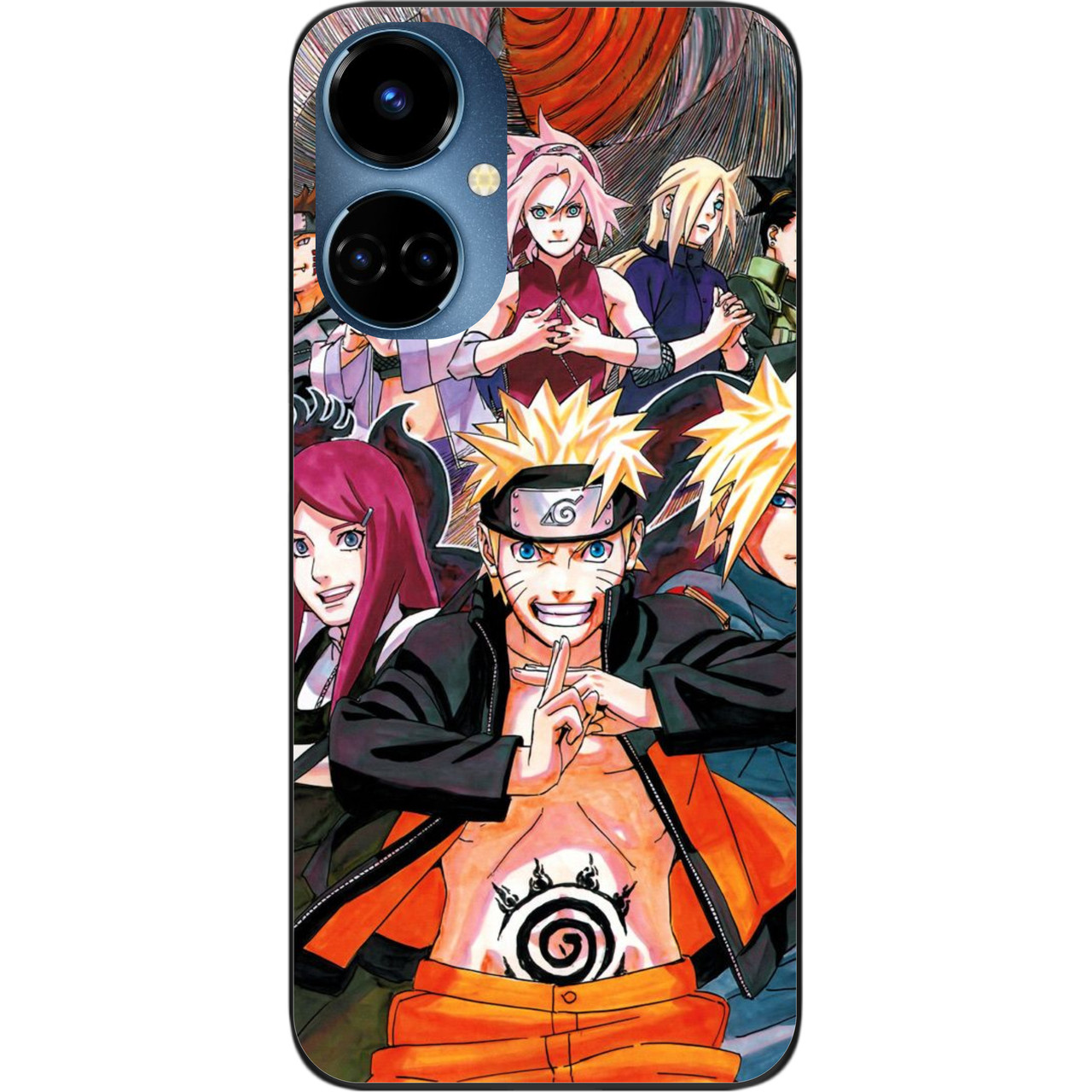 Силіконовий чохол Case для Tecno Camon 19 (CI6n) / 19 Pro (CI8n) з картинкою Наруто вузлики