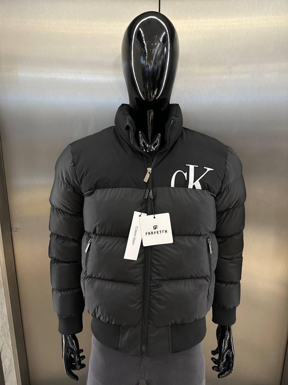 Чоловіча зимова куртка Calvin Klein D11477 чорна  3XL