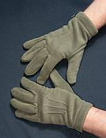 Перчатки чоловічі з турецького флісу 320 грм./м.кв.кольору хакі 9 (L) розмір
