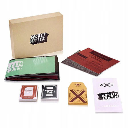Настільна гра Таємний Гітлер / Secret Hitler Yellow Box / Секретний гітлер + правила УКРАЇНСЬКОЮ, фото 1