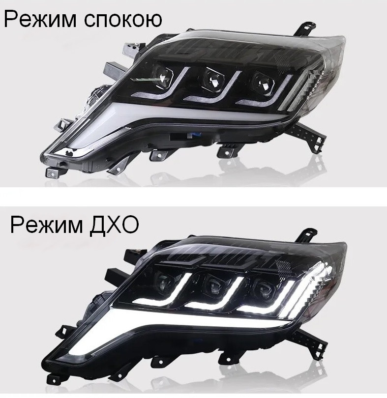 Передние фары Toyota Prado 150 (13-17) тюнинг Full led оптика фари - фото 1 - id-p1988683495