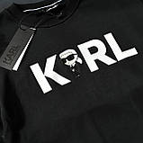 Чоловіча кофта світшот Karl Lagerfeld D11495 чорна, фото 2