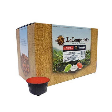 Чай в капсулі LaCompatibile лісові ягоди, 48 капсул Dolce Gusto, фото 1