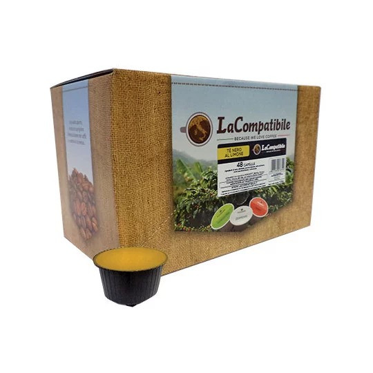 Чай в капсулі LaCompatibile Чорний з лимоном, 48 капсул Dolce Gusto