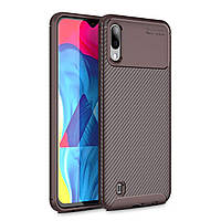 Чехол Carbon Case Samsung M105 Galaxy M10 Коричневый (hub_ULAZ40641) FG, код: 1374227