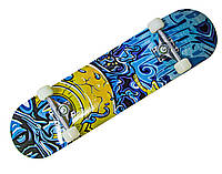 Скейтборд деревянный Sport Series Graffiti Blue 78 х 20 см Blue (857814238) FG, код: 8139487