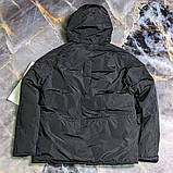Чоловіча зимова куртка Stone Island CK4637 чорна, фото 3