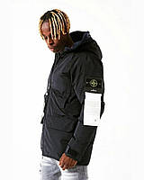 Мужская зимняя куртка Stone Island CK4637 черная