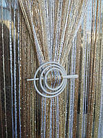 Шпилька для штор ниток кругла біла міцний пластик