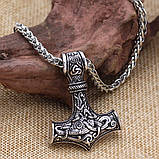 Кулон оберіг - Сокира Вікінгів. Молот Тора - Мьольнір, фото 5